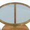 Armen Living Hattie Glass Top End Table with Brushed Gold Legs LCDXLAGLGLD - alternate 5